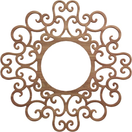 Ekena Millwork Reims Wood Fretwork Pierced Ceiling Medallion, Walnut, 20"OD x 7 5/8"ID x 3/8"T CMWP20X20X0375REWA